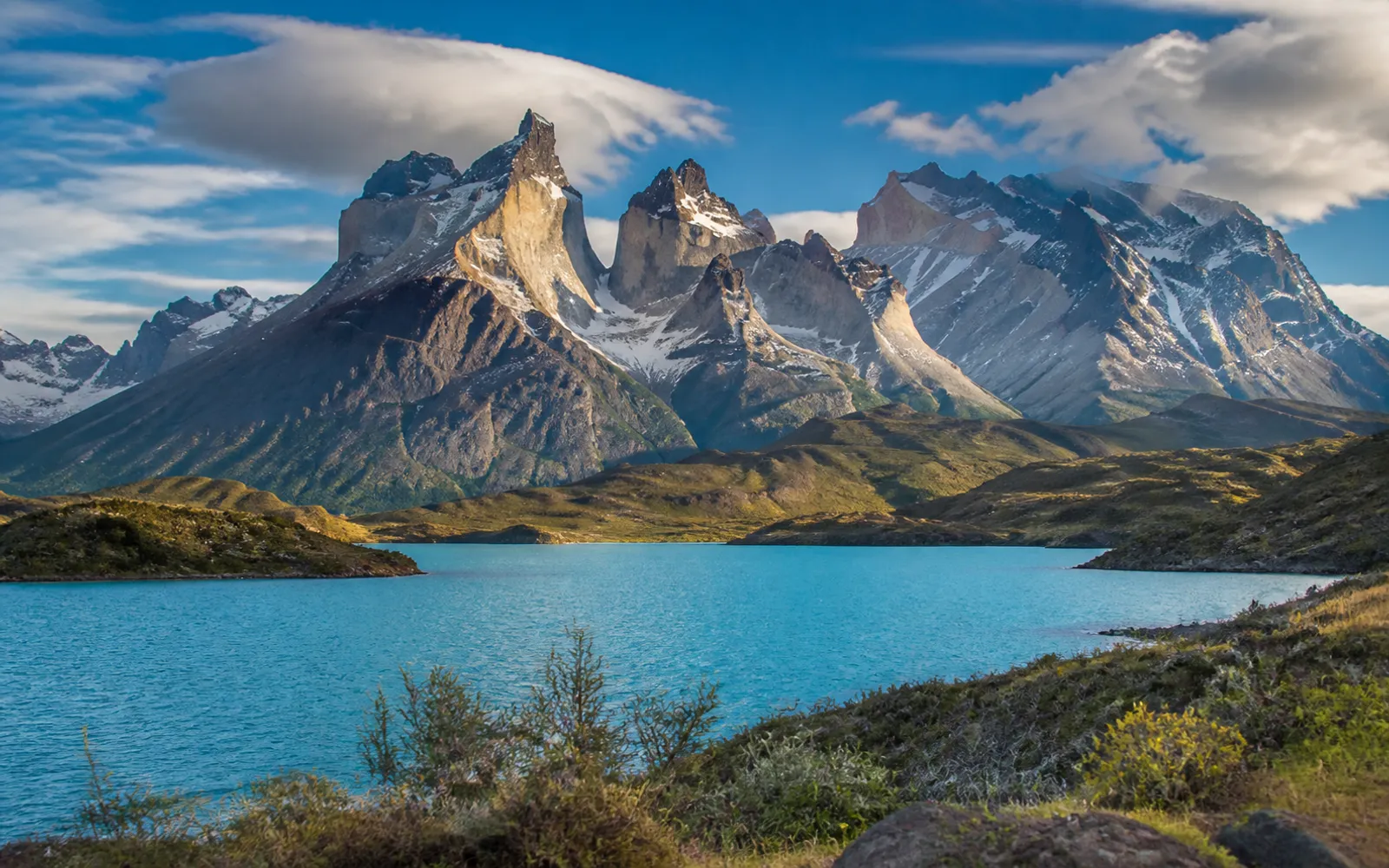 Torres del Paine granite peaks in Patagonia