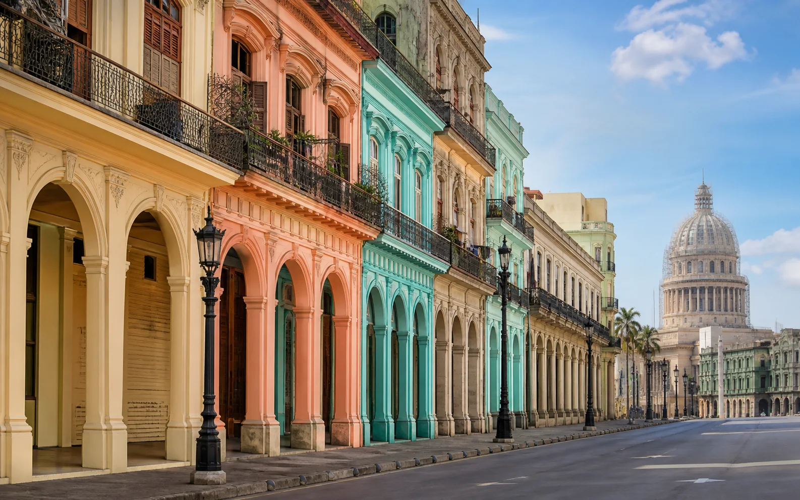 Havana's Malecón and classic streetscape in Havana