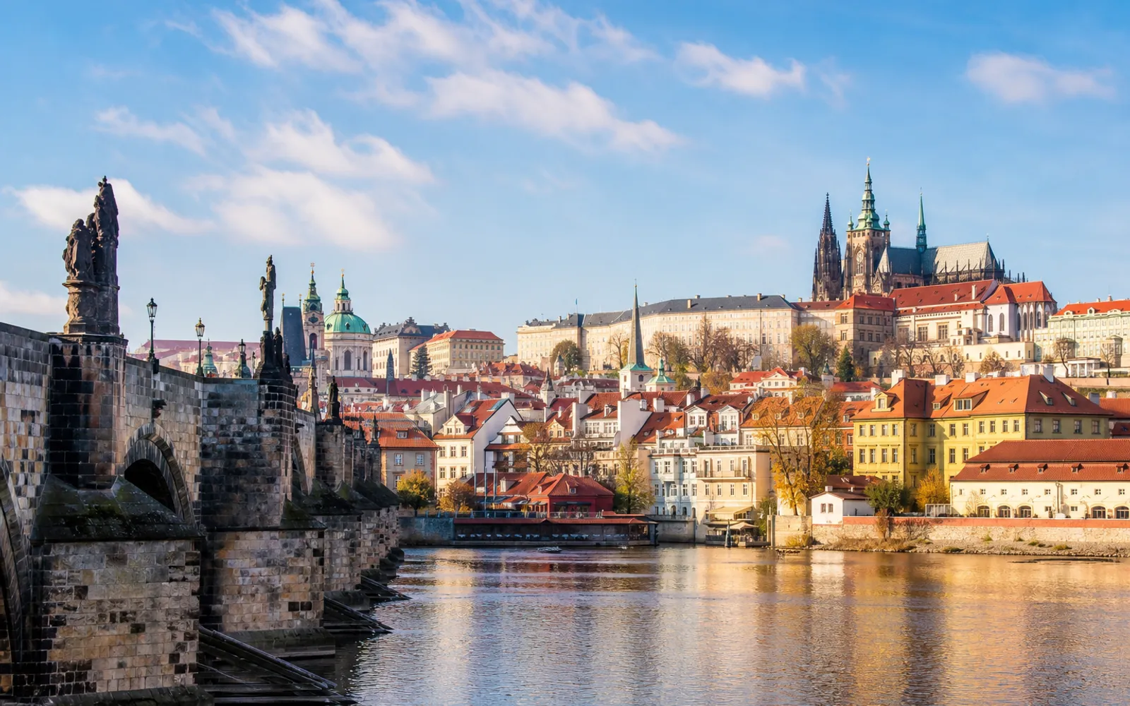Charles Bridge and Prague Castle in Prague