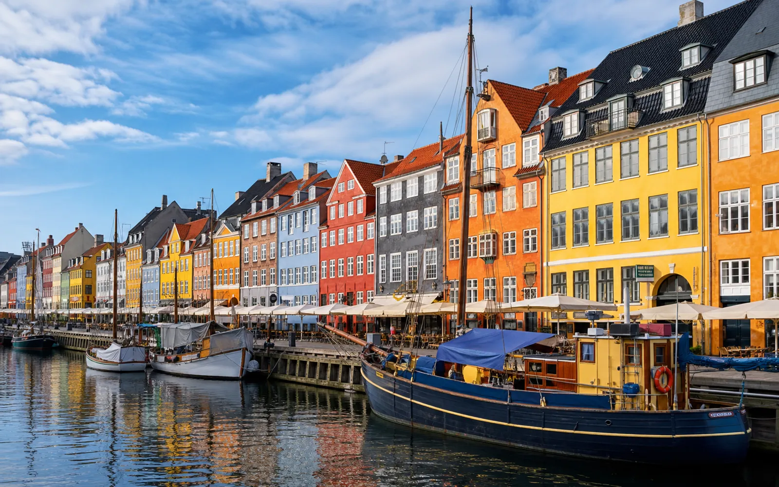 Nyhavn canal houses in Copenhagen