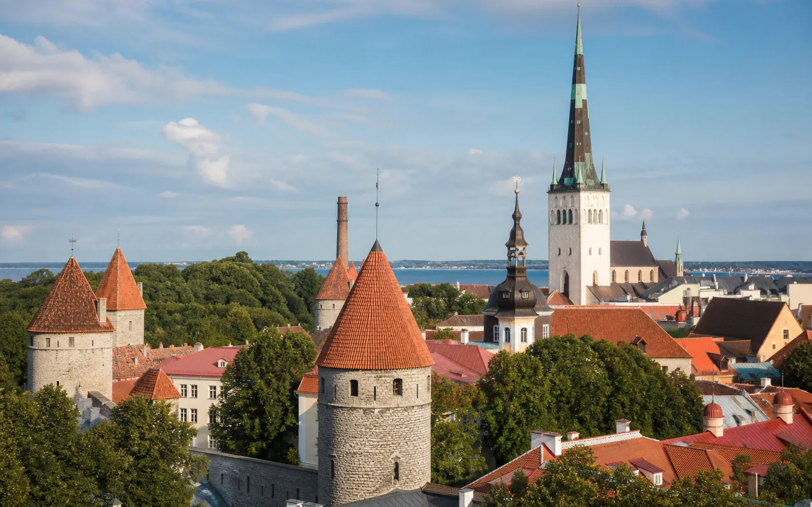 Tallinn medieval old town in Tallinn