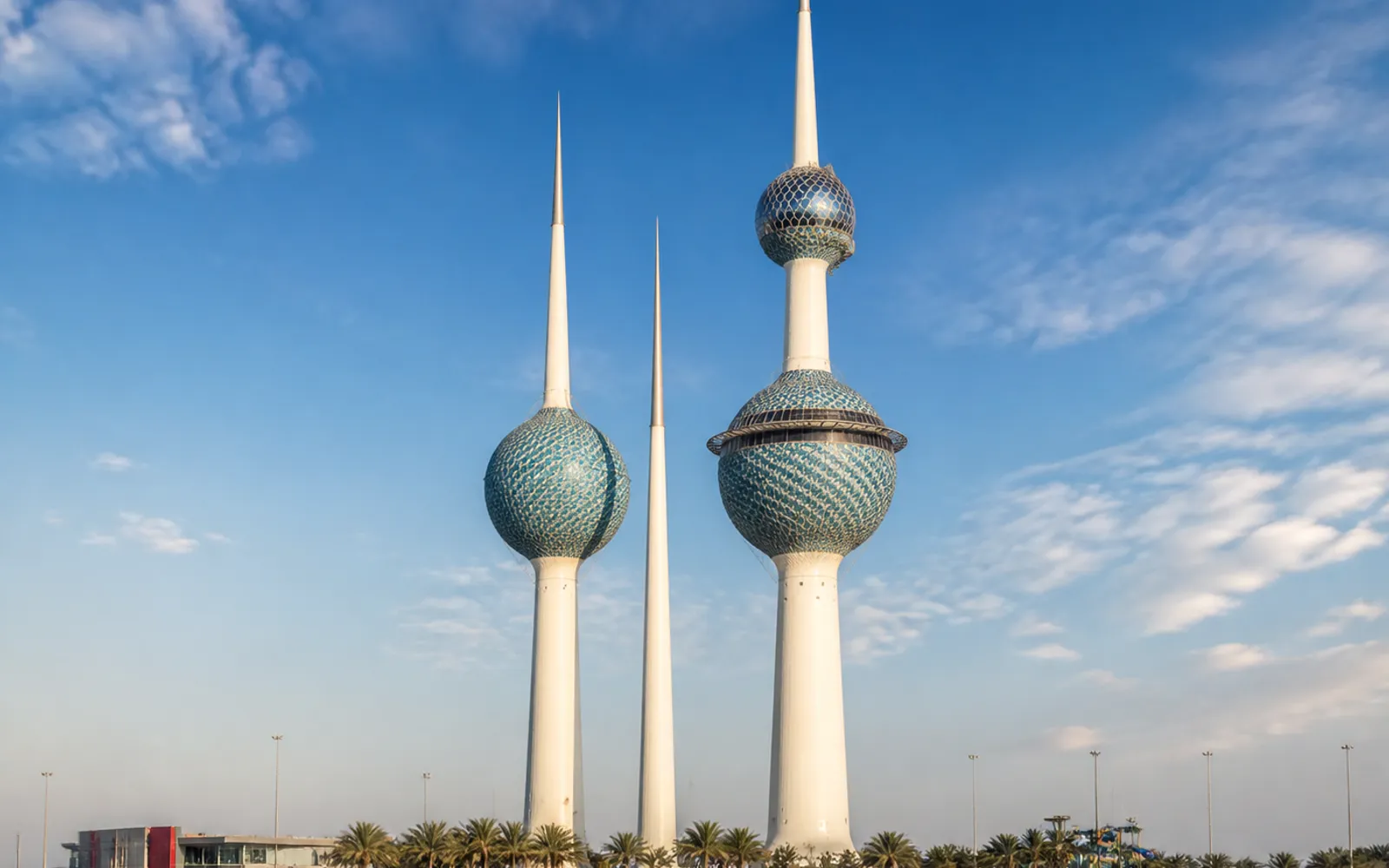 Kuwait Towers waterfront in Kuwait City