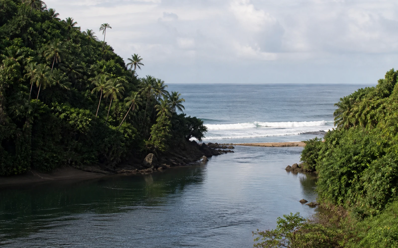 Providence Island and coast in Monrovia