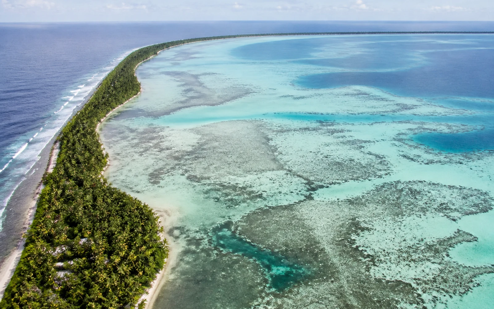 Majuro atoll lagoon in Majuro