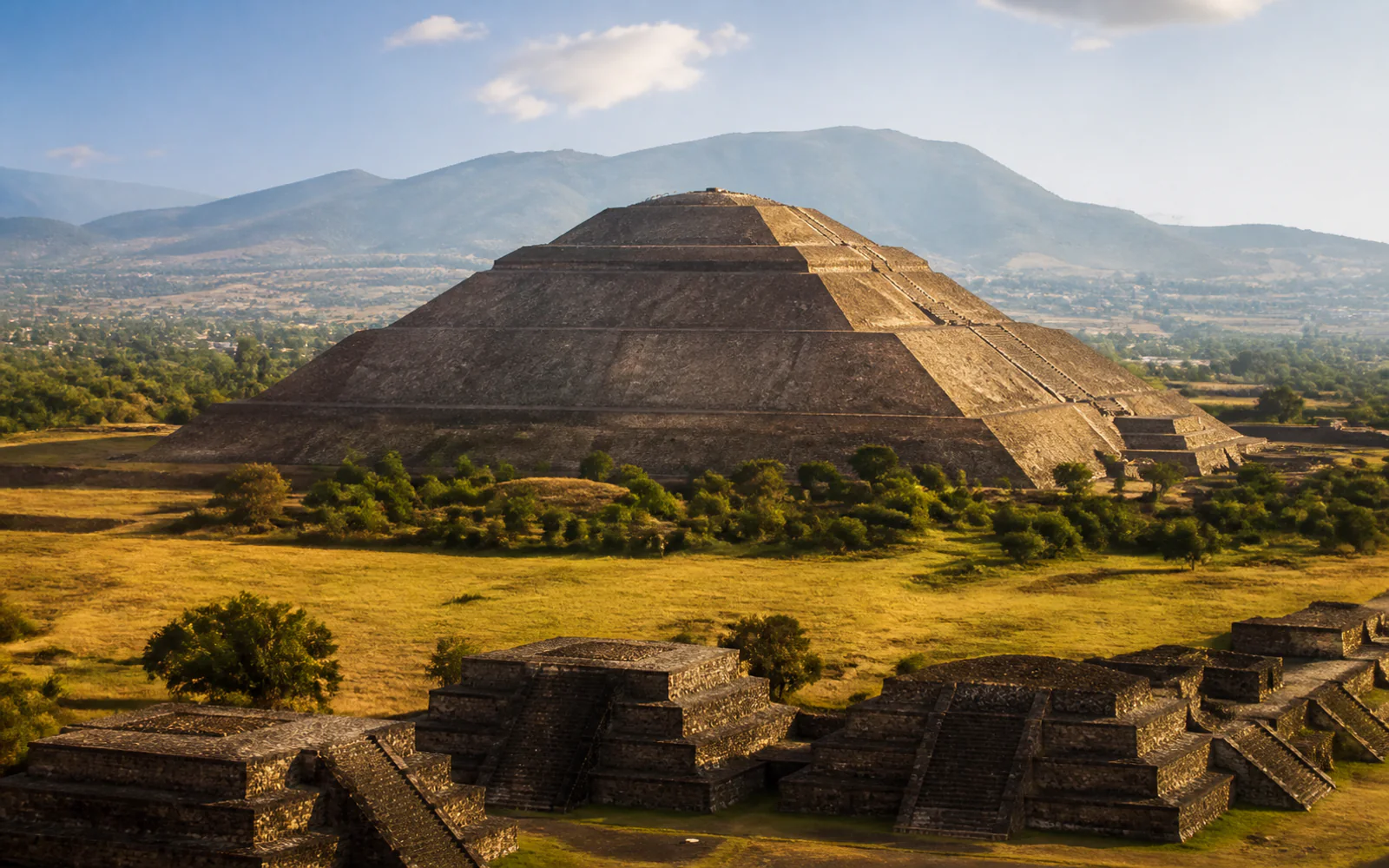 The Pyramid of the Sun at Teotihuacan with Mexico’s central highlands beyond