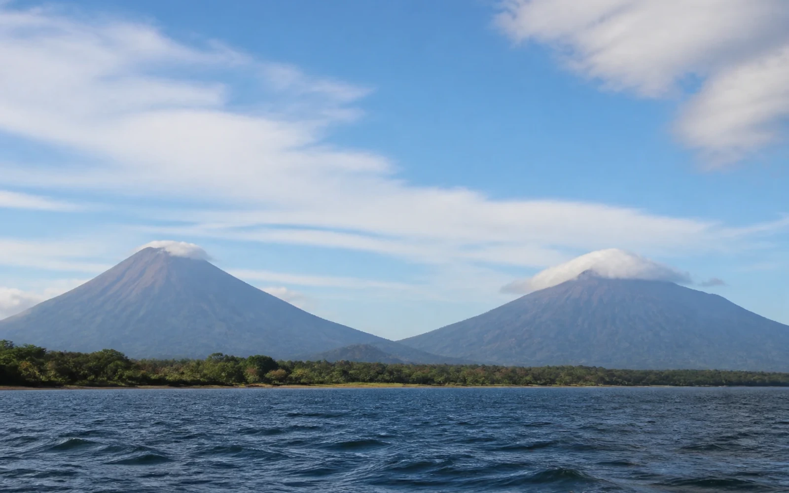 Ometepe Island volcanoes in Lake Nicaragua