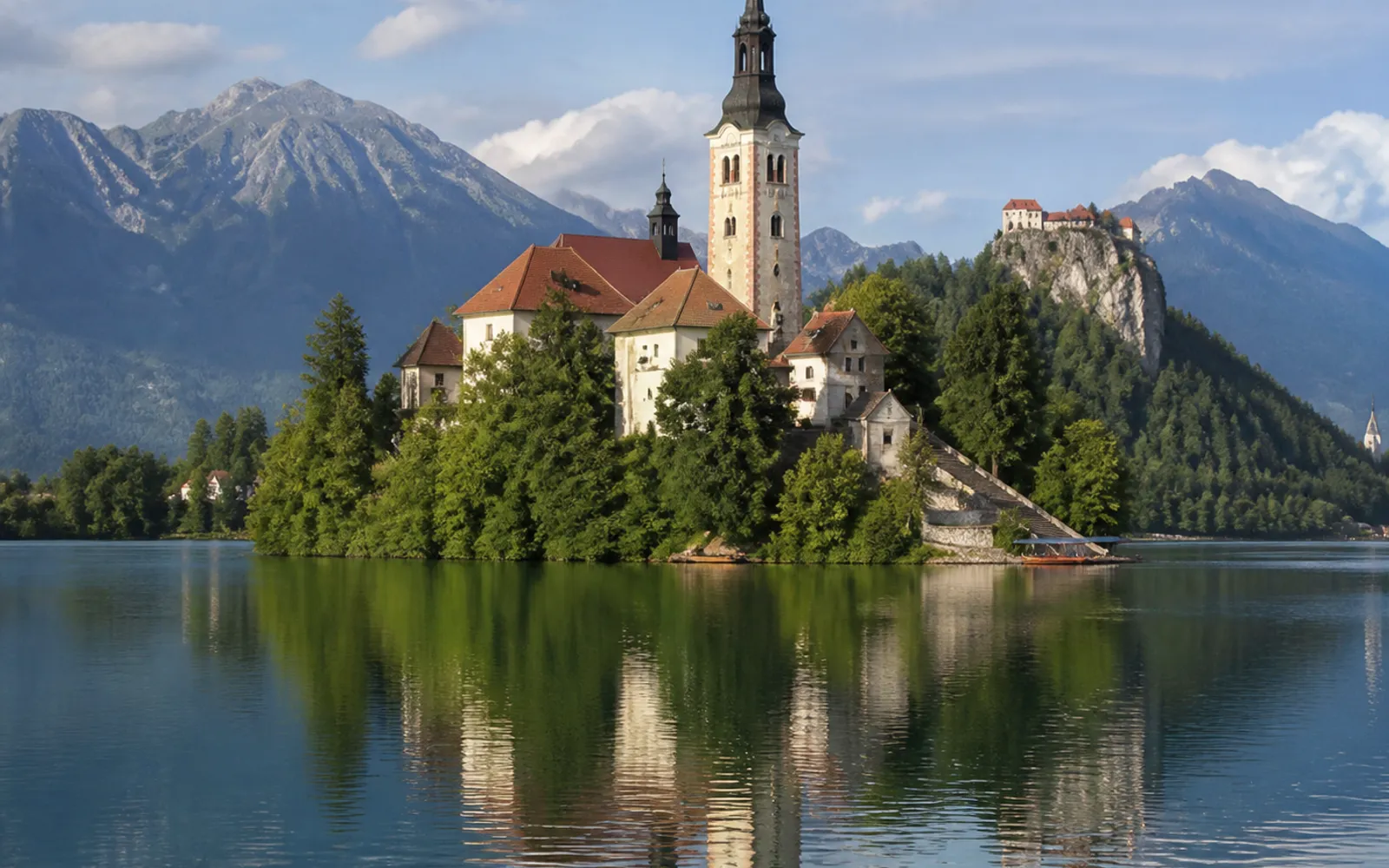 Lake Bled and island church in Bled