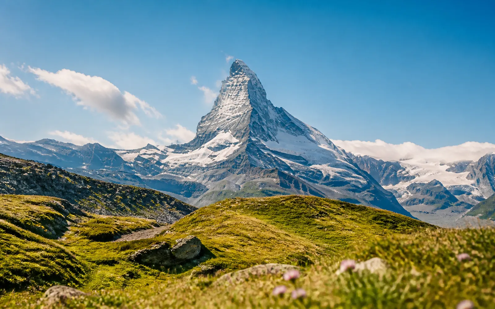 Matterhorn above Zermatt in Valais