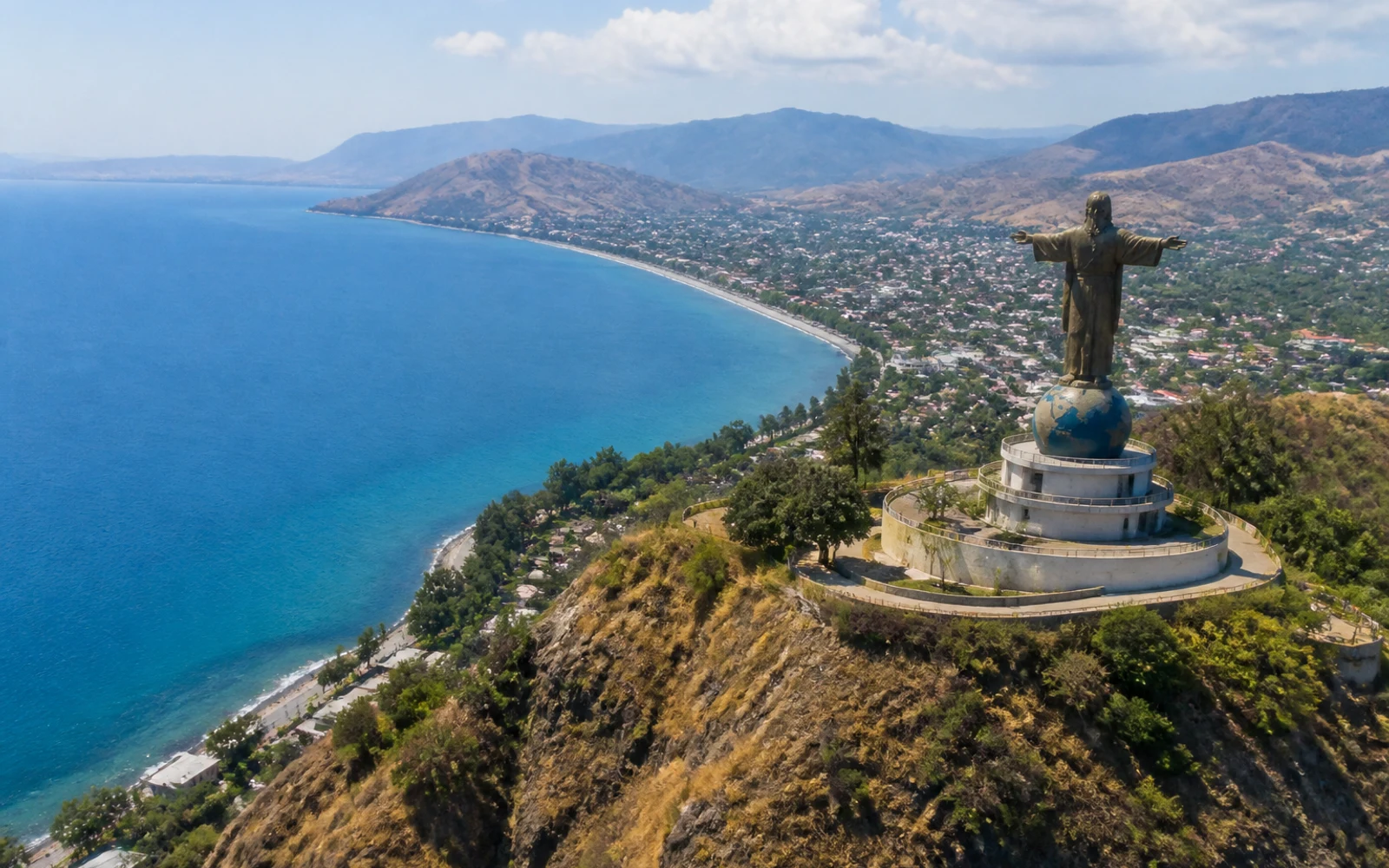 Cristo Rei coastal viewpoint in Dili