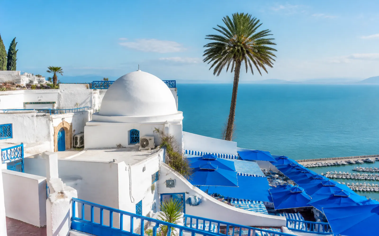 Sidi Bou Said blue-and-white village in Tunis
