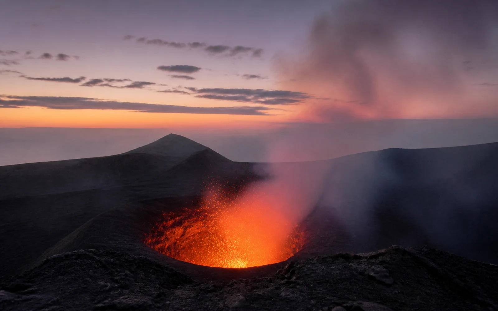 Mount Yasur volcano in Tanna